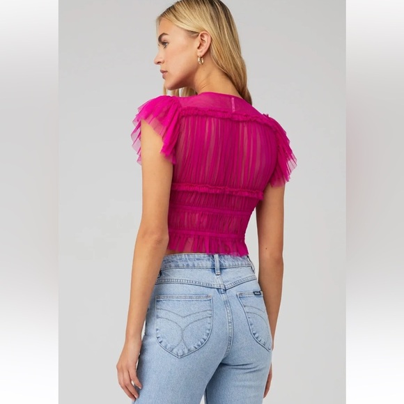 NWT Free People Pink Making Me Smile Top - Size Large - Picture 3 of 7